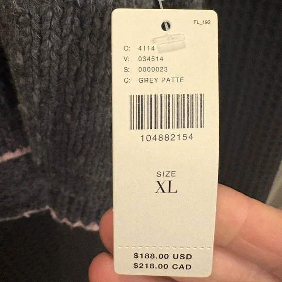 Anthropologie The Jesse Dog Icon Cardigan Sweater Pilcro XL French Bulldog NWT - Picture 7 of 8